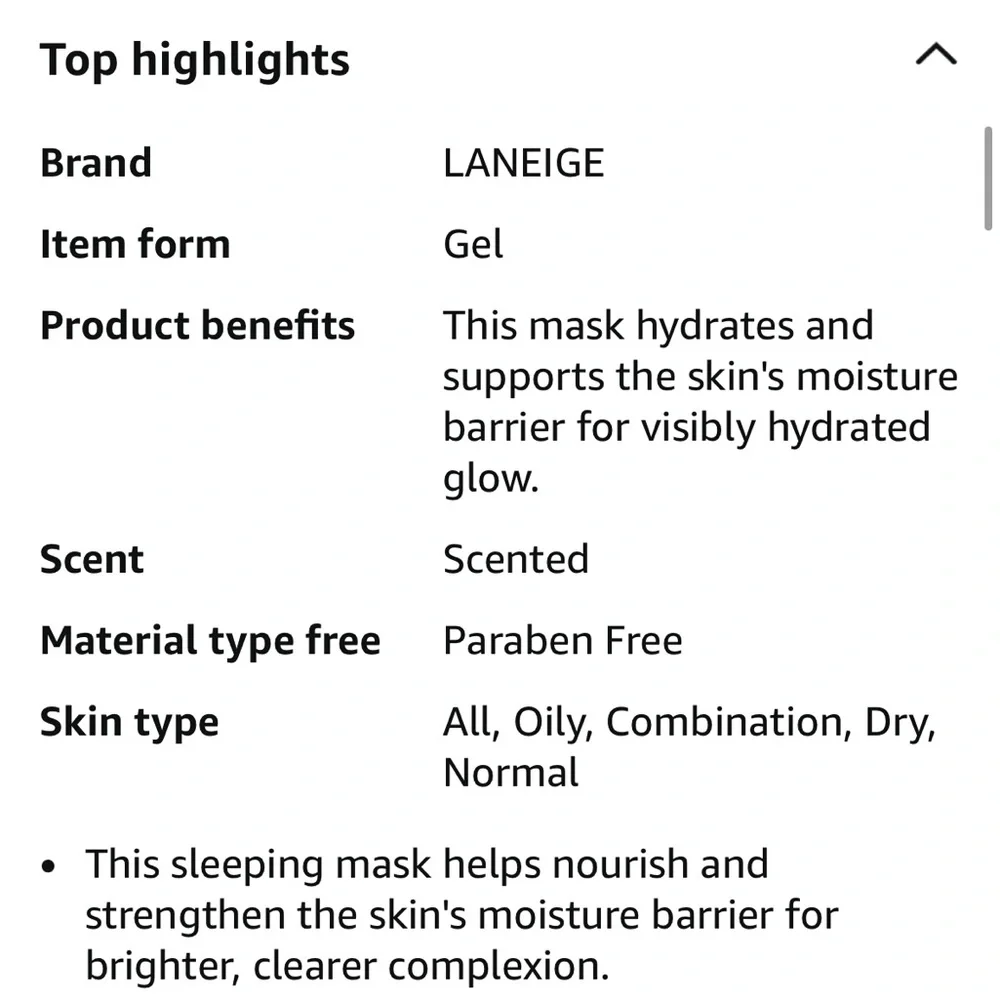 LANEIGE Water Sleeping Mask - Soft Blue - Picture 2 of 4